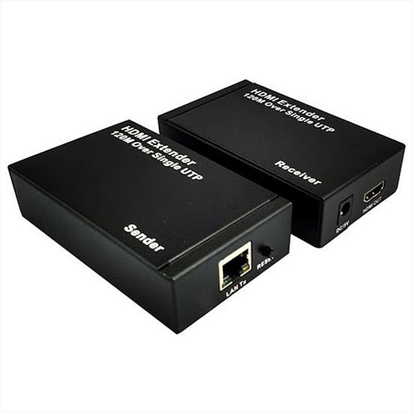 Adaptador Extensor Hdmi Para Rj45P - 120 Metros - 1080P