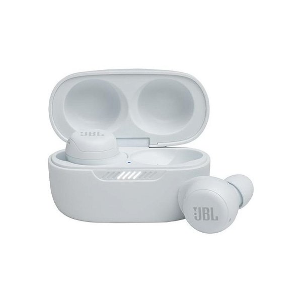 Fones de Ouvido JBL Livefree NC+ TWS Bluetooth com Microfone e Carregamento Sem Fio - Branco