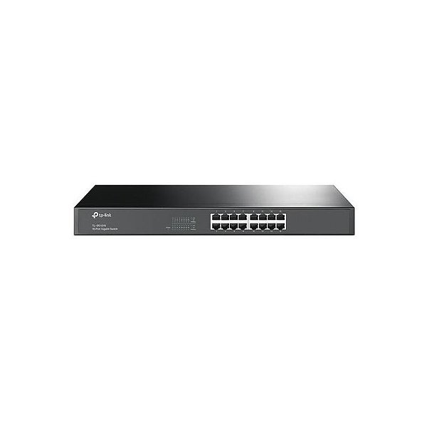 Switch TP-Link TL-SG1016 Rackmount 16 Portas 10/100/1000Mbps para Rede Gigabit