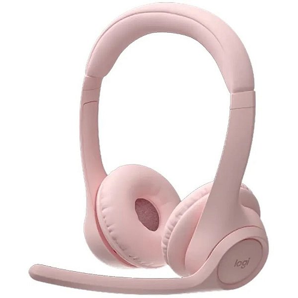 Fone de Ouvido Sem Fio Logitech Rosa Zone 300 Bluetooth