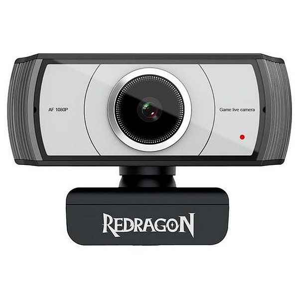Webcam Redragon Apex Full HD 30 FPS com Microfone Integrado GW900-1 - Preto
