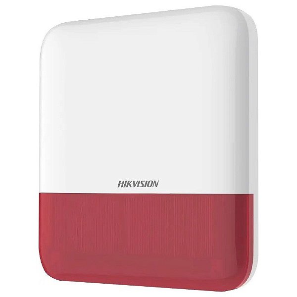 Alarme Externo Sem Fio HIKVISION CCTV DS-PS1-E-WB Vermelho