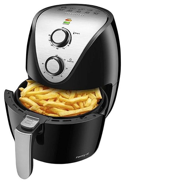 Fritadeira Elétrica Mondial Family Iv Af-30-I 3,5L 220V - Preto E Inox