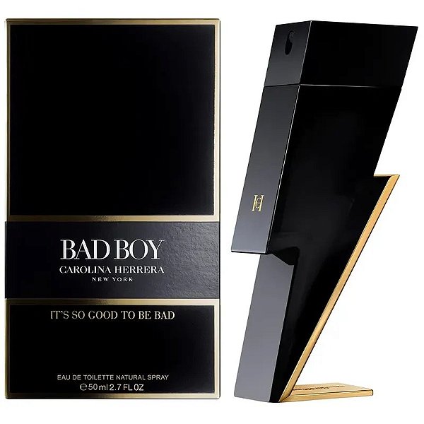 Perfume Carolina Herrera Bad Boy Eau De Toilette 50Ml - Fragrância Masculina