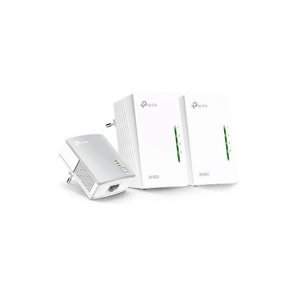 Repetidor Wireless TP-Link TL-WPA4220T - Kit com 3 Tomadas e Velocidade de 300Mbps - Branco