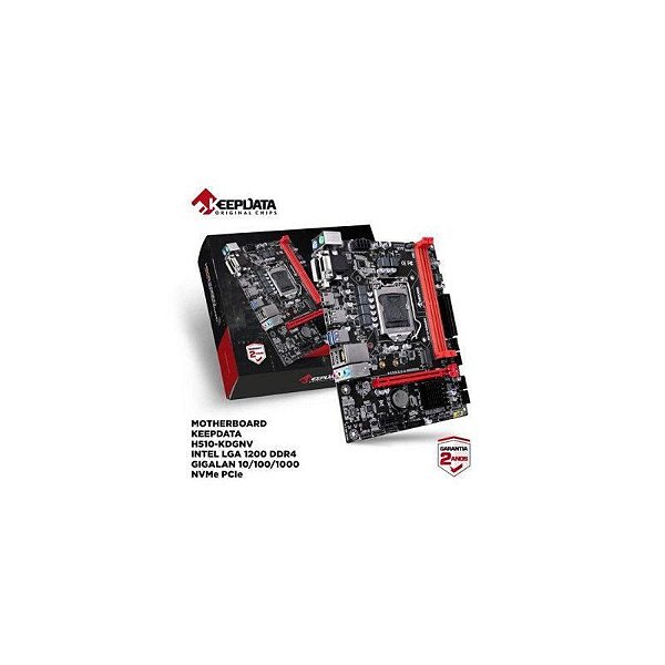 Placa Mãe Keepdata H510-KDGNV com Suporte Giga, NVMe e DDR4