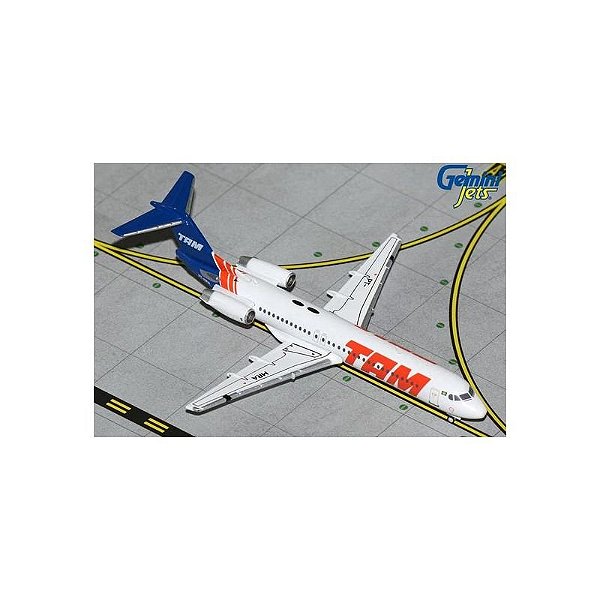 Modelo Gemini Jets Fokker 100 1:400 - TAM GJTAM2062 Aviação em Miniatura