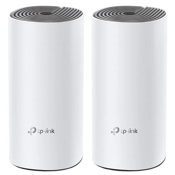 Roteador TP-LINK AC1200 Deco E4 Bivolt - Kit com 2 Unidades, Branco