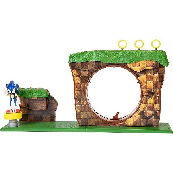 Playset Sonic The Hedgehog Zona Verde - Jakks Pacific - 40393