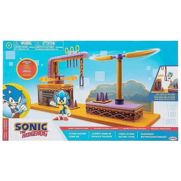 Conjunto Clássico Zona De Voo Do Sonic The Hedgehog - Jakks Pacific 41443