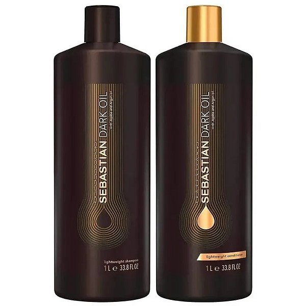 Conjunto de Shampoo e Condicionador Leve Sebastian Dark Oil (2 x 1L)