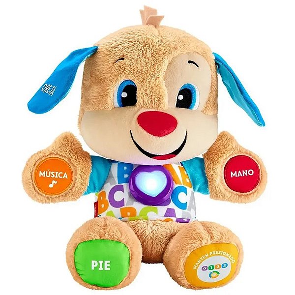 Pelúcia Interativa Cachorro Fisher-Price FTN30 - Aprende Comigo (Espanhol)