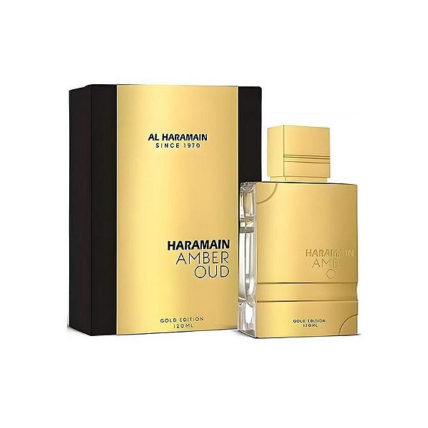 Perfume Unissex Al Haramain Edição Ouro Amber Oud 120 ML Edp