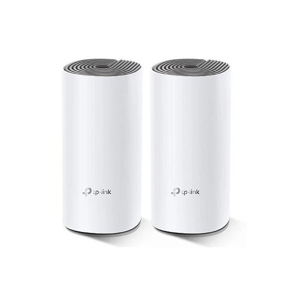 Sistema de Wifi Mesh TP-Link Deco E4 AC1200 - 2 Unidades - Cor Branco