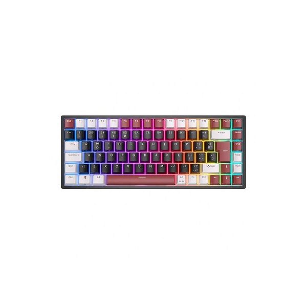 Teclado Mecânico Royal RK84 RGB com Interruptores Red SW Warriors