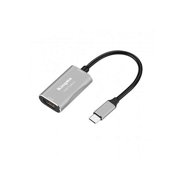 Placa de Captura Kingma USB-C 4K para Streaming e Gravação de Vídeos