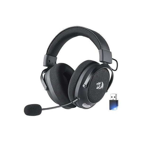 Fone de Ouvido Gamer Redragon H858 Arrow Pro Carbon Sem Fio - Preto