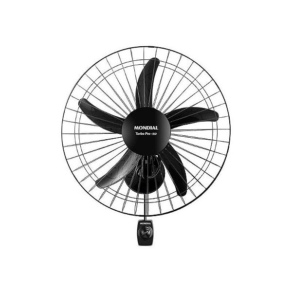 Ventilador de Parede Mondial Turbo Pro 50cm 150W - Preto - Modelo NVP-PRO-50 220V