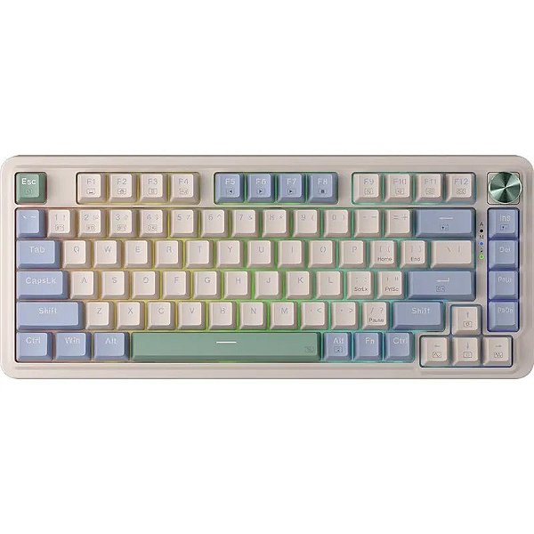 Teclado Gamer Redragon Ucal Pro K673CPG-RGB-PRO (Inglês Sem Fio) Switch Red