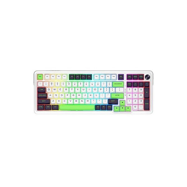 Teclado Gamer RGB Redragon Eisa Max K686WBG com Fio - Branco