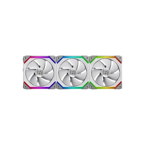 Kit De Ventoinhas Lian Li Uni Fan Sl120 Rgb - Cor Branca