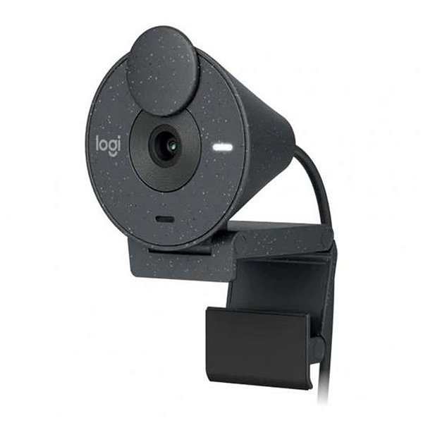 Webcam Logitech Brio 305 1080P Grafite - Alta Definição e Qualidade Profissional