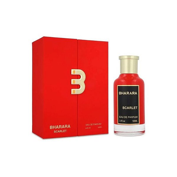 Perfume Bharara Scarlet Eau de Parfum Unissex 100ML - Elegância e Sofisticação em Cada Fragrância