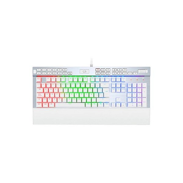 Teclado Mecânico Gamer Redragon Yama RGB Branco K550W-RGB-1-SP