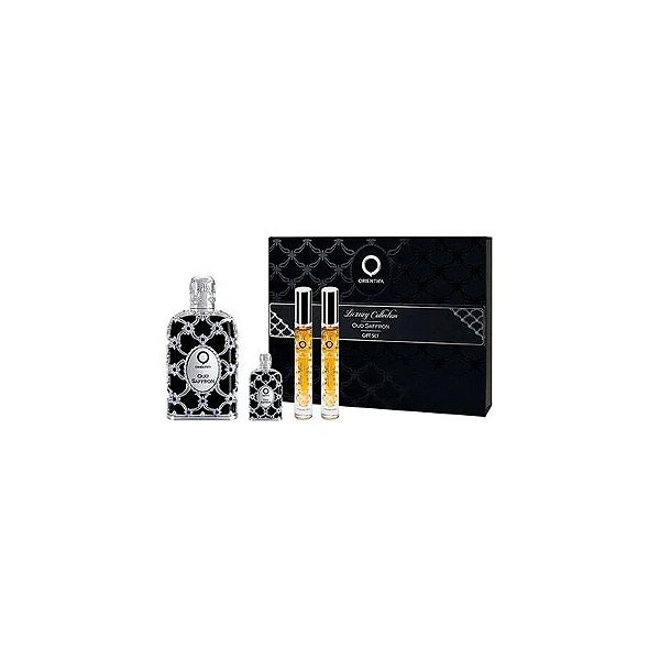Perfume Oriental Kit Oud Saffron 80ml - 4 Peças