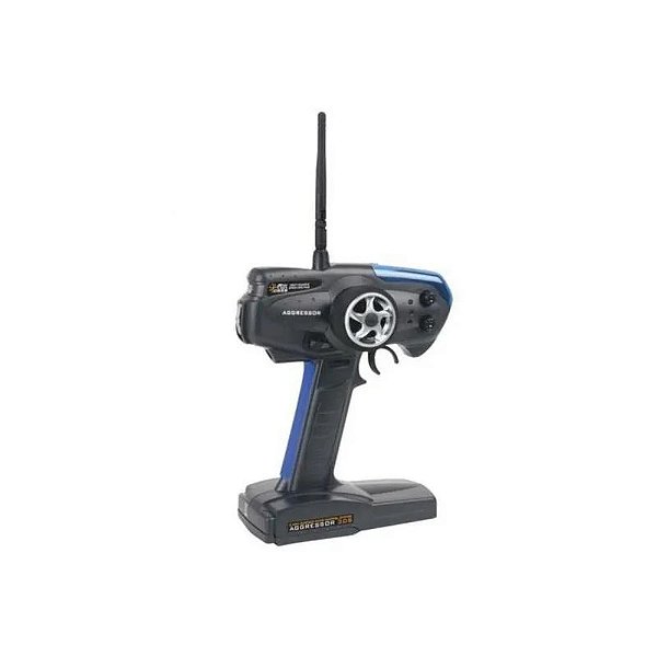 Modelo RC Agressor 3Ds 2.4Ghz - Controle Remoto 3 Canais