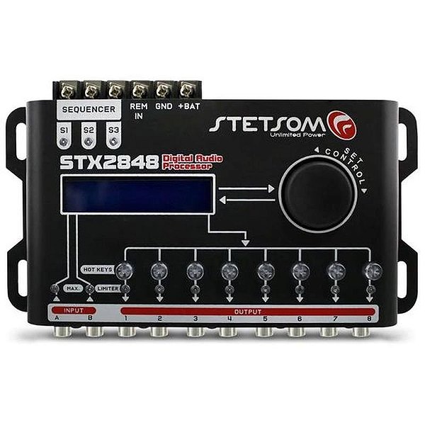 Processador de Áudio Stetsom STX2448 - Equalizador - 4 Canais
