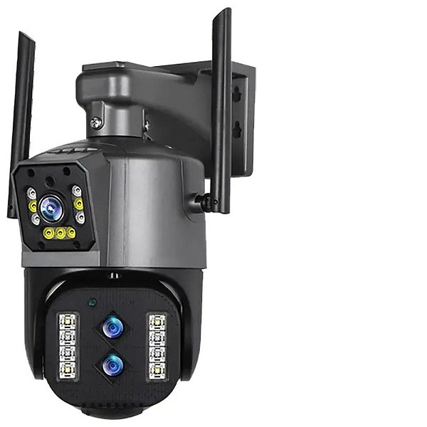 Câmera De Segurança Tucano Tc-Pt42 Dual Lente 4Mm 8Mp Full Hd Wifi Com Visão Noturna