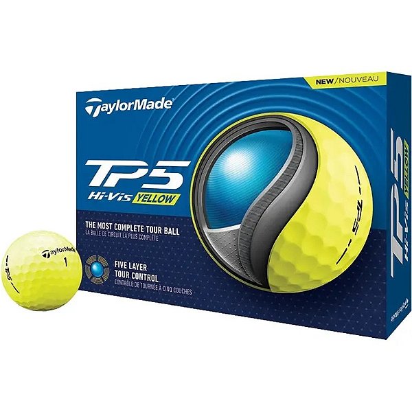 Bolsa de 12 Bolas de Golfe TaylorMade TP5 Hi-Vis - Amarelo N7668601