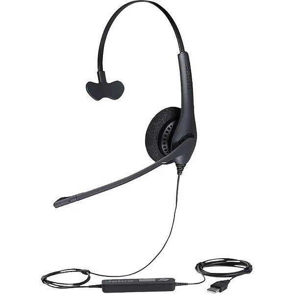 Fone de Ouvido Jabra GN Biz 1500 Mono USB Preto - Som Profissional e Conforto Ergonômico