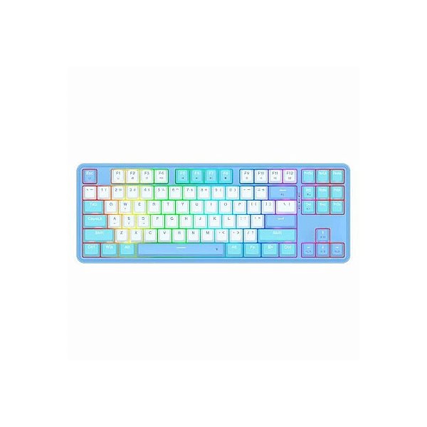 Teclado Gamer Redragon Star Blade Pro K707SP RGB Wireless 80% - Azul