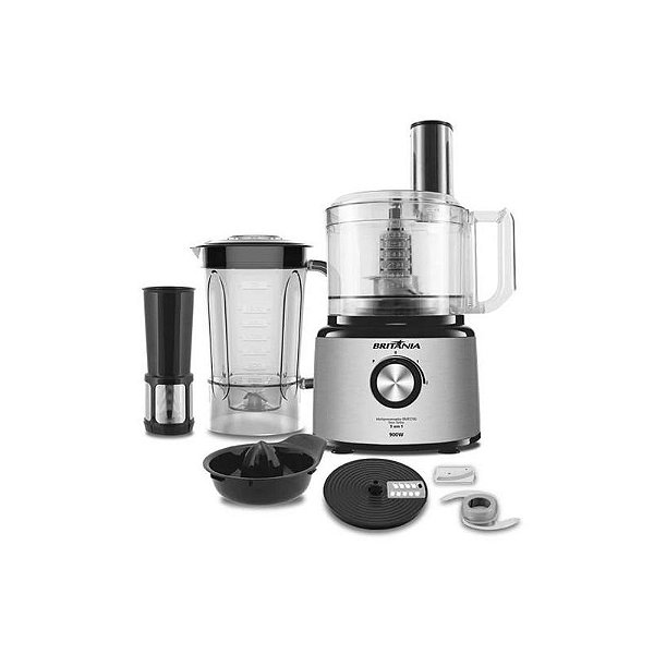 Multiprocessador Britânia BMP2700P em Aço Inoxidável 110V - Versatilidade e Praticidade na Cozinha
