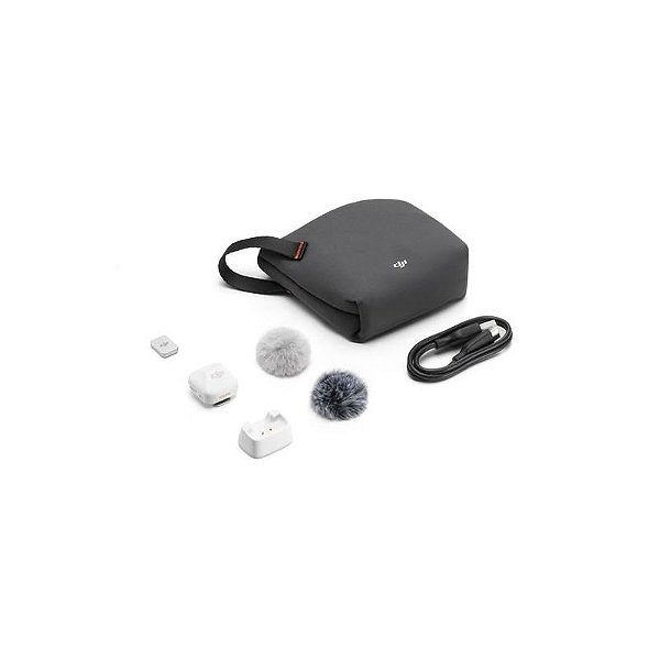 Transmissor Sem Fio Digital DJI Mic Mini - Branco Ártico