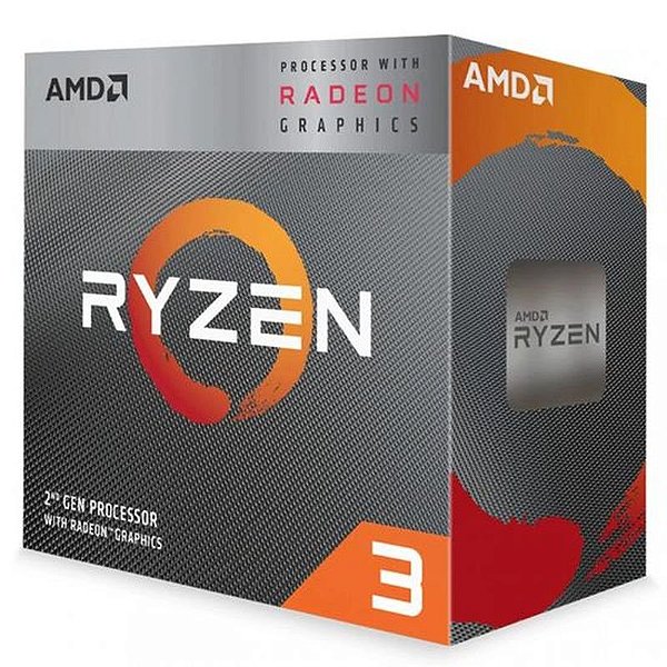 Processador AMD Ryzen 3 3200G AM4 4 Núcleos 4 Threads - Desempenho Eficiente
