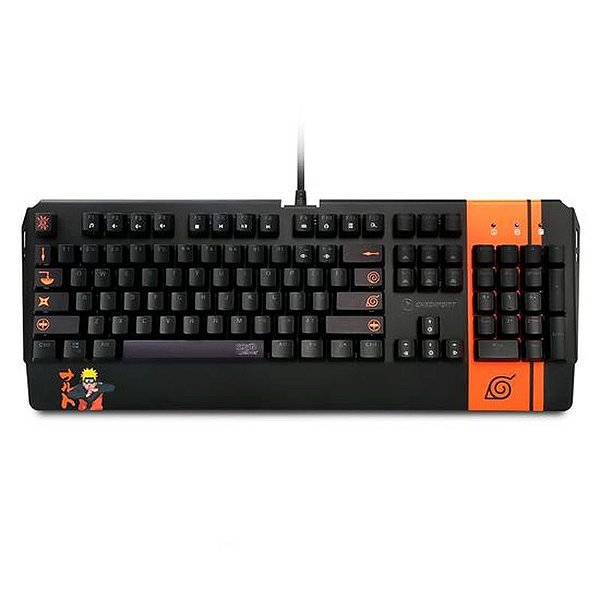Teclado Mecânico RGB Naruto Ninja Folha KX-500 NA-KB-1001