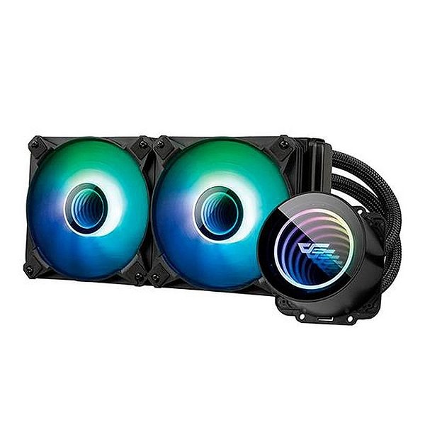 Cooler Líquido para Processador Darkflash DX240 V2.6 - Preto (Intel/AMD)