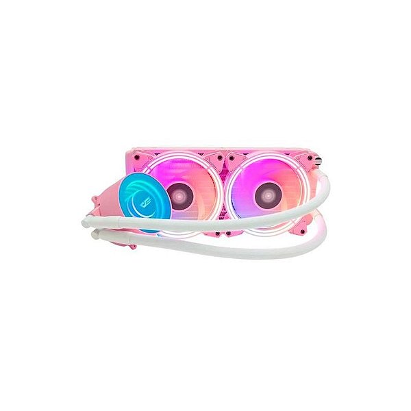 Cooler de Água para Processador Darkflash DX240 - Rosa Elegante