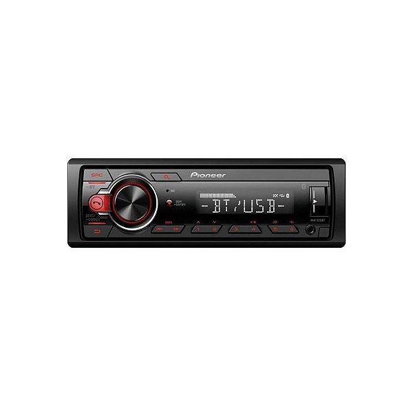 Rádio Automotivo Pioneer MVH-S215BT Preto. com Bluetooth e Entrada Auxiliar 3.5mm