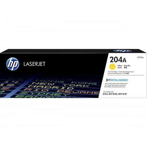 Toner Hp Cf512A 204A M180Nw Amarelo