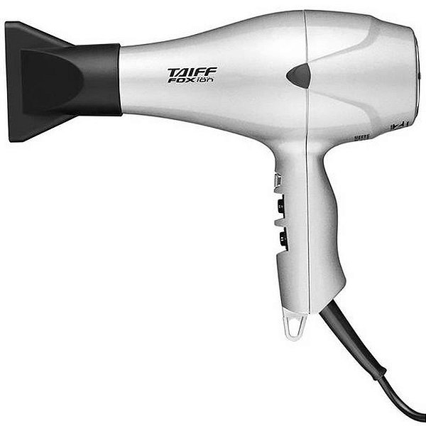 Secador Taiff Fox Ion 2000W - Prata - Potente e Eficiente para Cabelos Saudáveis