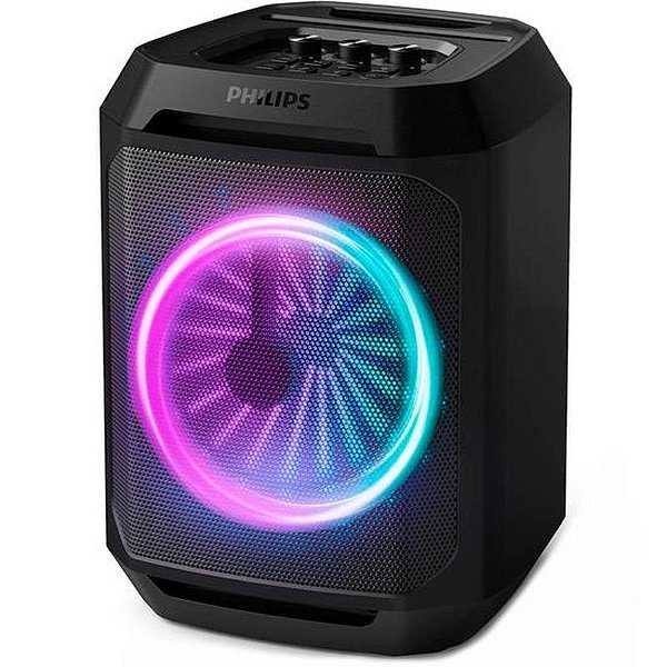 Caixa de Som Bluetooth Philips TAX2208/00 - 30W, USB/SD, LEDs, Cor Preto