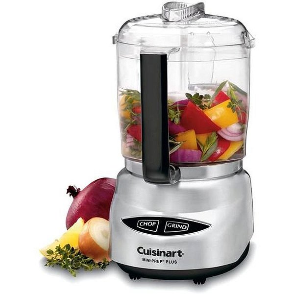 Processador de Alimentos Cuisinart DLC-4CHB Inox 250W para 4 Xícaras 110V