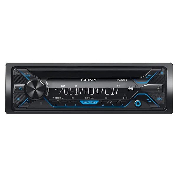 Reprodutor De Cd Sony Cdx-G1201U Com Android, Usb, Aux E Rádio Fm
