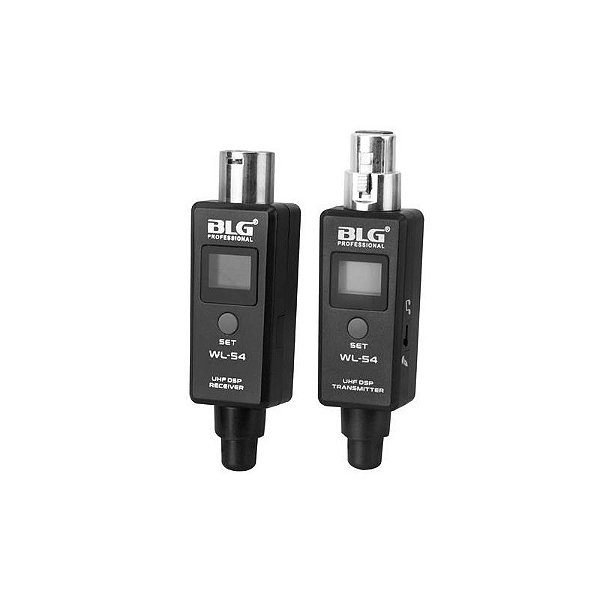 Adaptador Sem Fio BLG WL-54 - Transmissor e Receptor de 10 Canais Preto