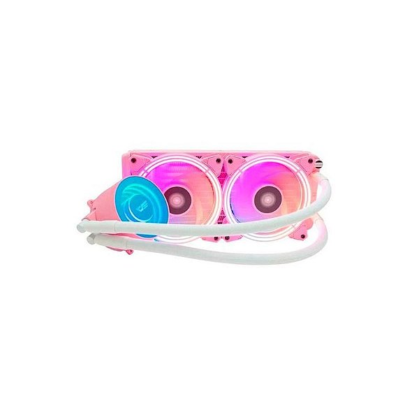 Cooler de Água para Processador Darkflash TR240 - Rosa Elegante