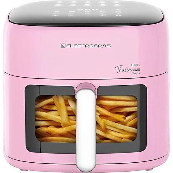 Fritadeira Elétrica Air Fryer Electrobras Thalia 6.5L 1500W Rosa 110V